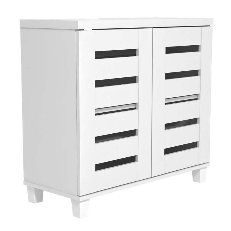 Lismore 12 Pair Shoe Storage Cabinet, White
