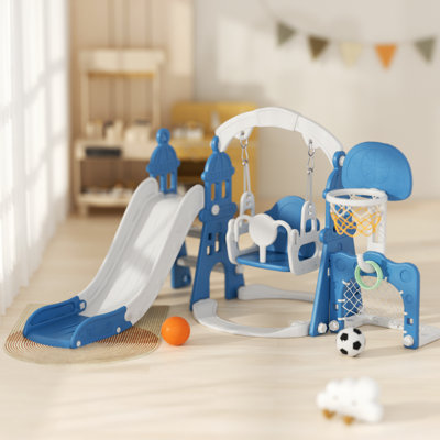 GLAF Plastic Swing Set with Swing(s) , Slide(s)
