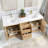 Cloverfield 72'' Double Bathroom Vanity with Cultured Marble Top-93496157-93496158