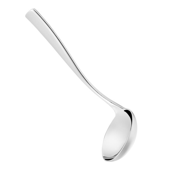 Soup Ladle, 8-Ounce 6,4,2 and 0.5 Stainless Steel with Long Handles.  Portion Control Spoon Ladles for Serving, Cooking, Stirring, in Restaurants  and