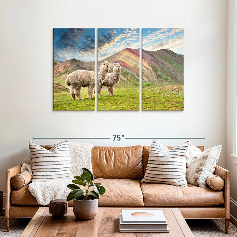 Brampt couleurs du Pérou - Palcoyo Alpacas, H 36 po x l 57 po