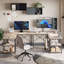 Thielsen Modular L-Shaped Steel Computer Desk-1397534850