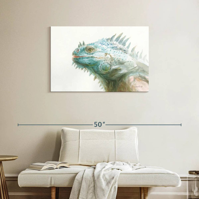 Brampt Tropical Iguana, 24" H x 36" W
