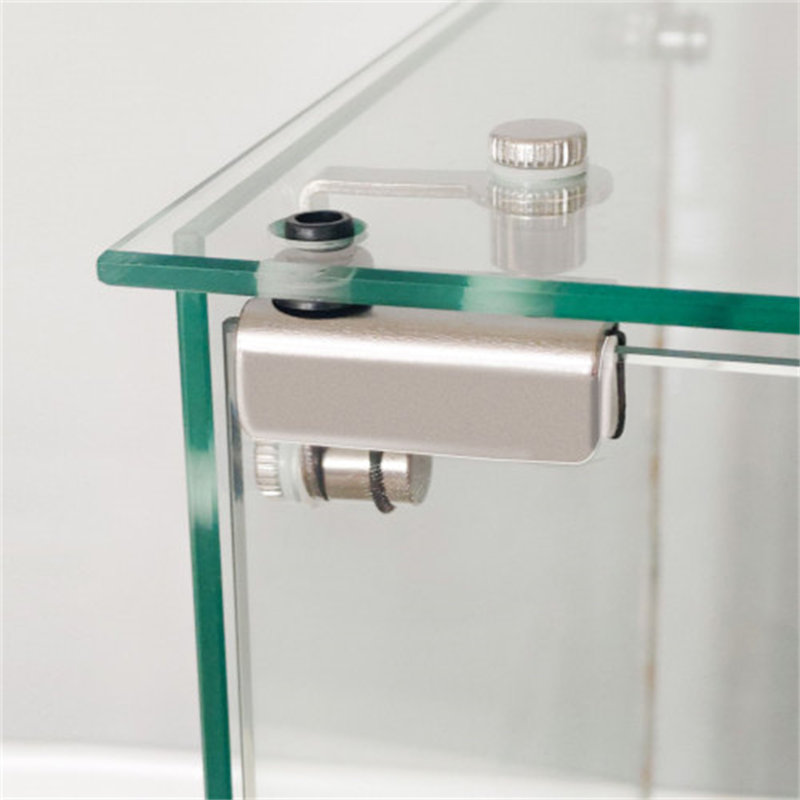 Vitrine en verre trempé, Noir, H 64,88 po x l 46,85 po x P 13,58 po