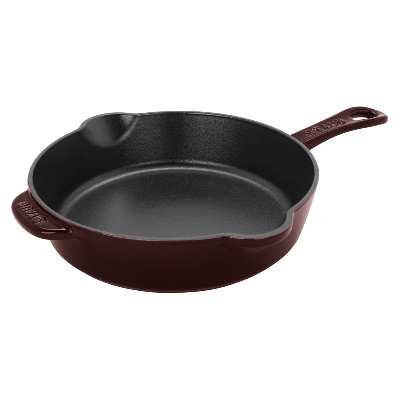 Pans Cast Iron Traditional Deep Frypan, 8.5", Brown