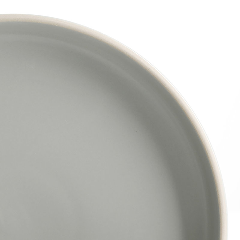Light Gray Ceramic 16-Piece Dinnerware Set, Service for 4