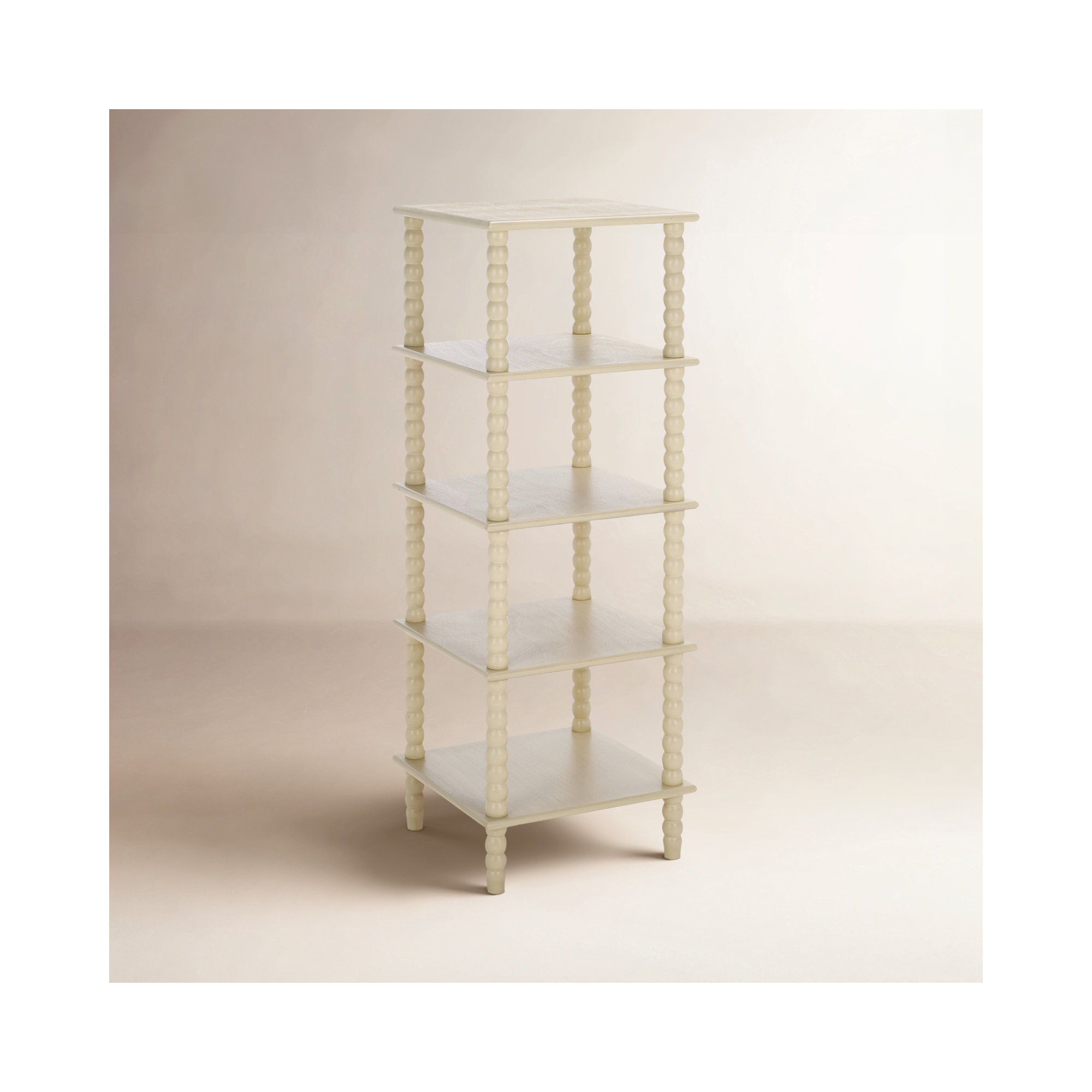 Netta 5 Tier Shelving Unit, Sand