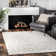 Oguz Power Loom Performance Solid Shag Ivory Rug