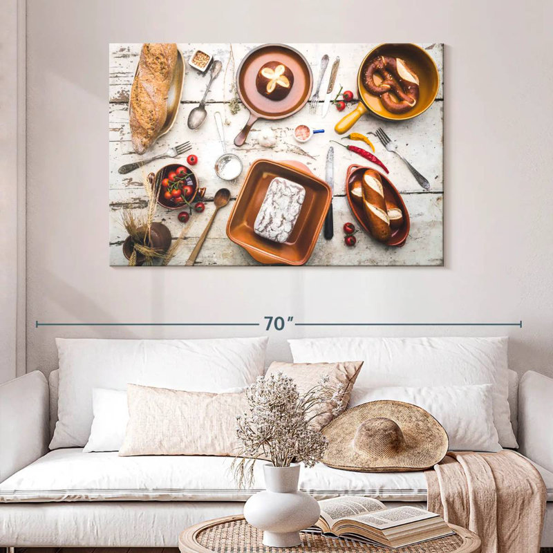 Yarlin Bread In Pans, 32" H x 48" W