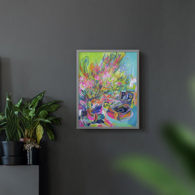 FLORAL Series DLXVIII  -Premium Framed Print -Ready to Hang - No Nails Required