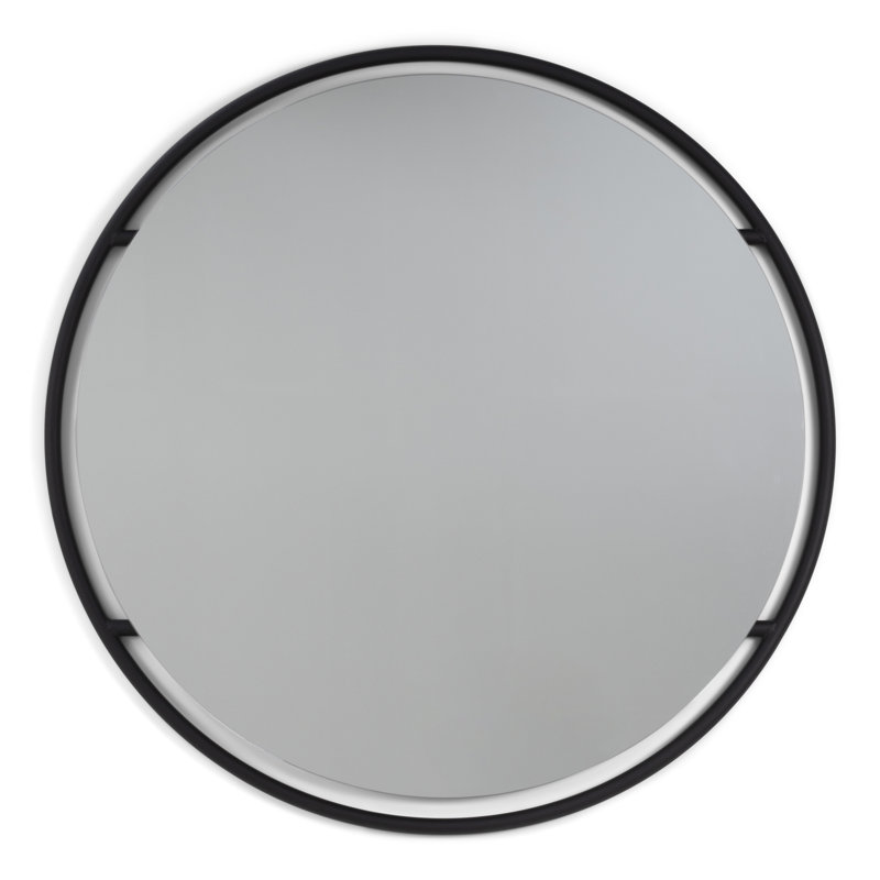 ORBIS Steel Mirror, 89 cm H x 89 cm W