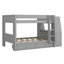 Full Size Multi-Functional Bunk Bed With Desk, Bookshelves & Storage Drawers-2136704585