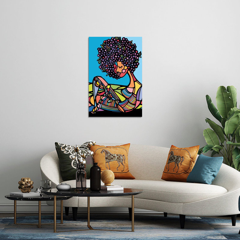 «Afro» par Ninhol - impression sans cadre, H 24 po x l 16 po x P 0,25 po