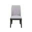 Madan Light Grey Linen & Grey Oak Finish Side Chair (Set Of 2)