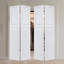 Porte double à 2 panneaux en cottagestyle de 3/4 po d'épaisseur 46 po x 80 po. Porte pliante en vinyle avec noyau blanc et ensemble de quincaillerie (largeur totale 92 po, hauteur 80 po)