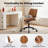 Adjustable Height Drafting Stool with Footring Wheels-651689551