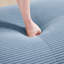 Velours côtelé bleu en forme de L 3, conception ergonomique, multi-angle, sans assemblage, base antidérapante incurvée,