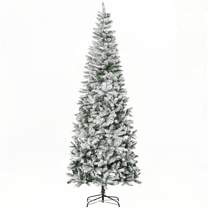 Arbre de Noël artificiel pin enneigé 9 pi, H 8,9 pi