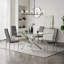 Dayeli Glass Top Metal Base Dining Table-1947080612