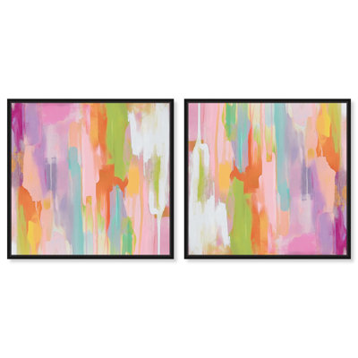 «Sanasa I Set Canvas Saturaded Colors» par Art Remedy