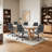 Keavey 23" Wide Leather Mid Back Mid-Century Modern Office Chair-101644259-101644258