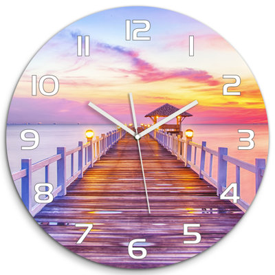 Johnnita Glass Wall Clock
