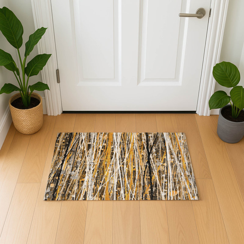 Tapis de qualité supérieure lavable à la machine Mayfield AMF2126, Cuivre, 1 pi 8 po x 2 pi 6 po