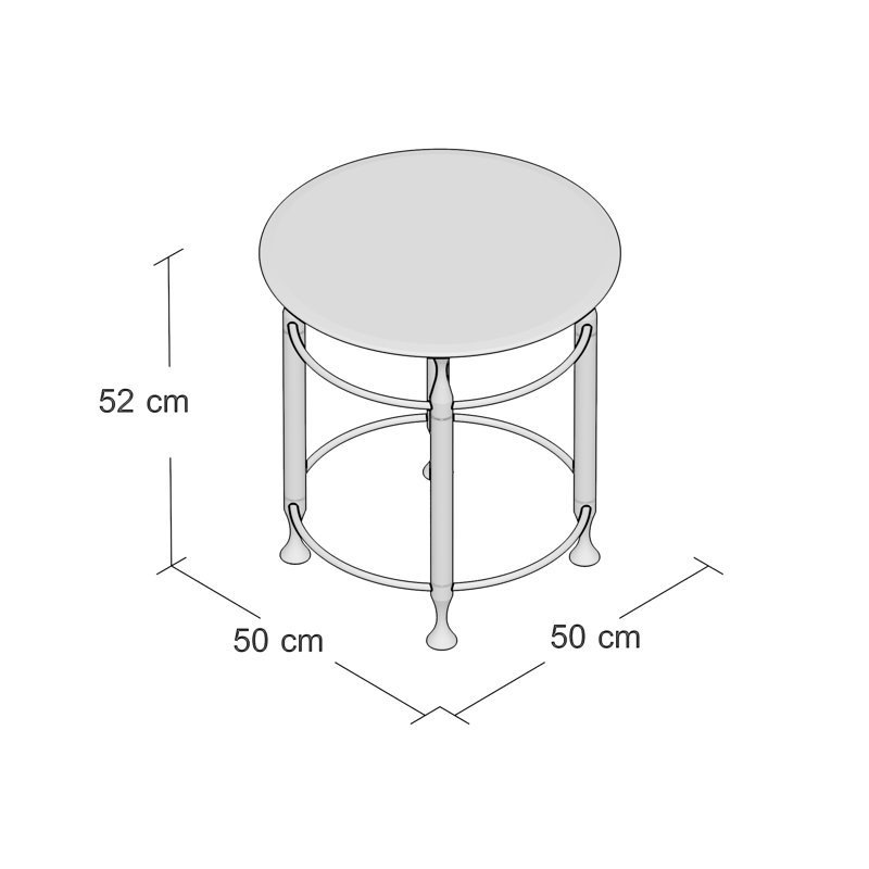 Yoko Glass Top End Table