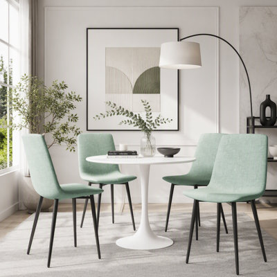 Round Tulip Dining Table with Pedestal Base