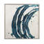 Cercle bleu embelli I, reproduction encadrée