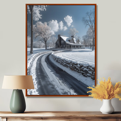 Winter Country Club Estate II - Barn Wall Art Living Room