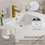 Meuble-lavabo autoportant avec lavabo intégré et comptoir en résine de pierre-2113912172
