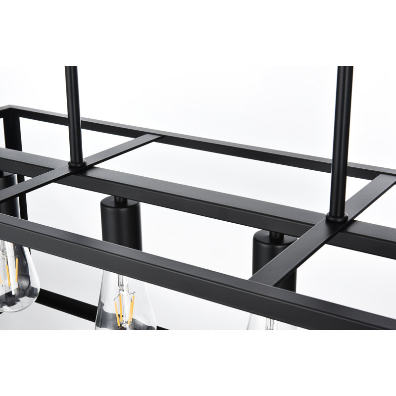 Judah Marvin in Black, 11" H x 30.5" W x 12" D, 4 Lights