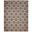 Edith Geometric Area Rug in Black/Brown