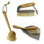 Bamboo Cleaning Essentials, Dustpan, Scrubbing Dish Brush