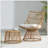 Charming Faux Rattan Chair And Side Table Set For Relaxation And Style