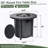 Propane Round Fire Table 40000BTU Propane Fire Pit Table