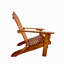 Chaise Adirondack d'extérieur ou d'intérieur en bois, pliable, chêne