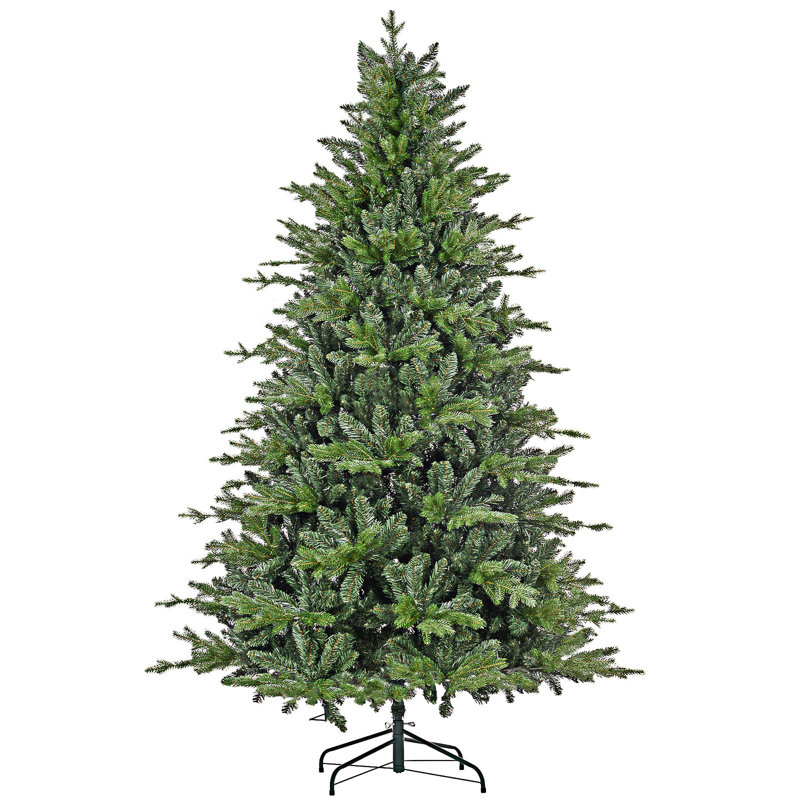 Arbre de Noël artificiel avec support en métal pliable 1309 pointes, 6'11"