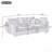 Coburn Chenille Upholstered Sectional Sofa with Movable Ottoman, Storage & USB Ports-600013291