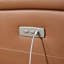 Fauteuil inclinable électrique pivotant en cuir véritable 33 po Wyat-111633096