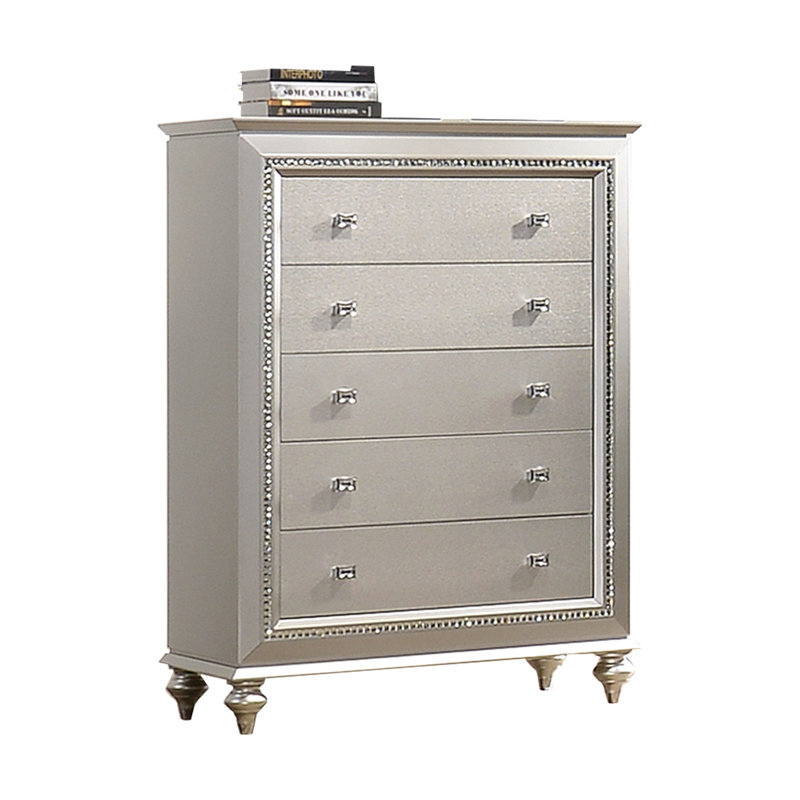 Commode à finition champagne Kaitlyn