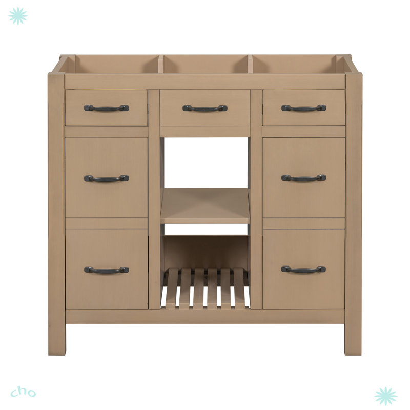 Meuble-lavabo 36 po sans lavabo, Bois