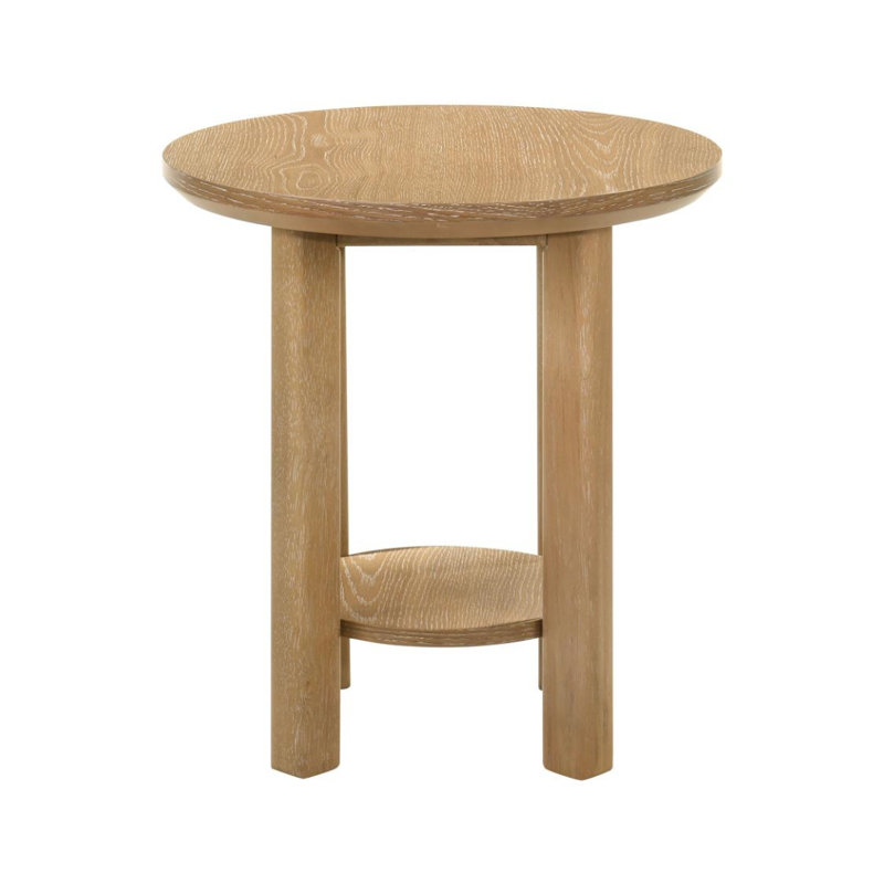 Baldwin End Table, Washed Oak