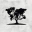 Handmade Traditional Trees And Nature Wall Decor on Metal