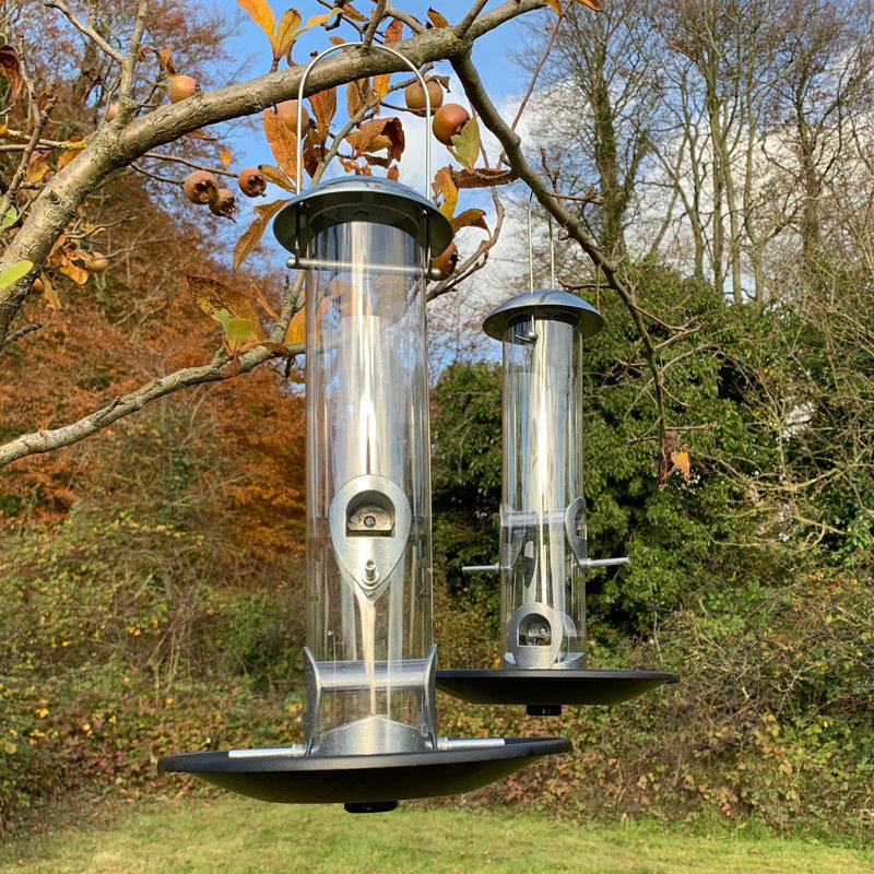 Fedna Metal Hanging Tube Bird Feeder