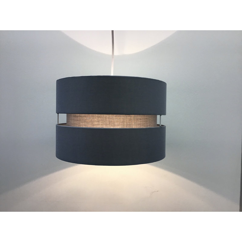 Itasca 19cm H Cotton Pendant Shade, Grey