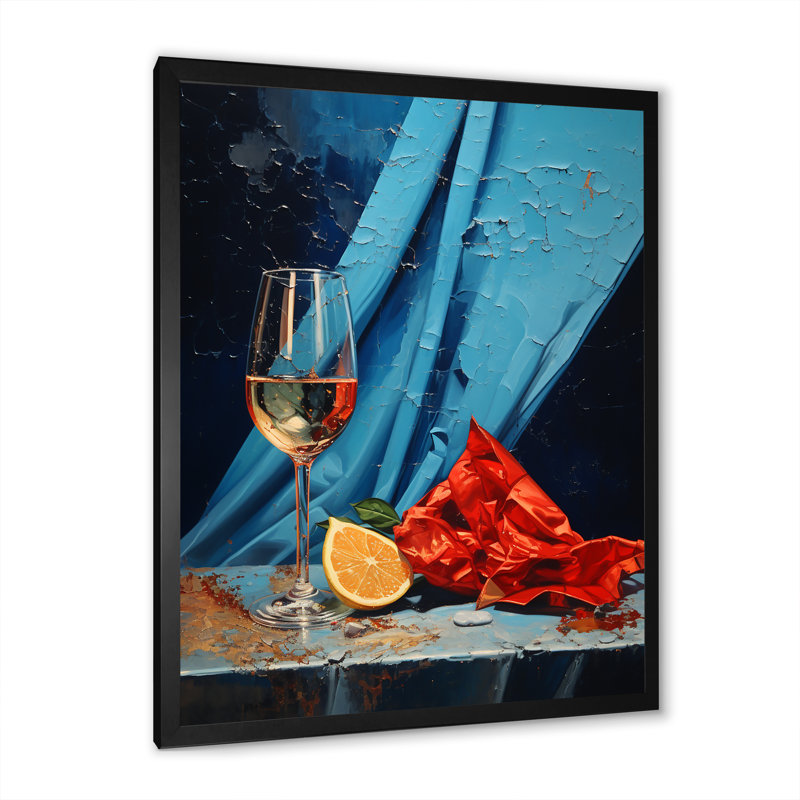 Cavas Crispness I sur toile, Cadre simple noir, H 40 po x l 30 po x P 1,5 po