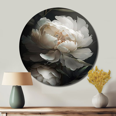 Gladney - Floral Round Metal Art