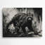 Faune, art mural gris Binturong-660456284